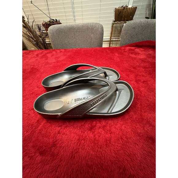 Birkenstock Honolulu eva metallic anthracite Women Size 5 - Picture 1 of 10
